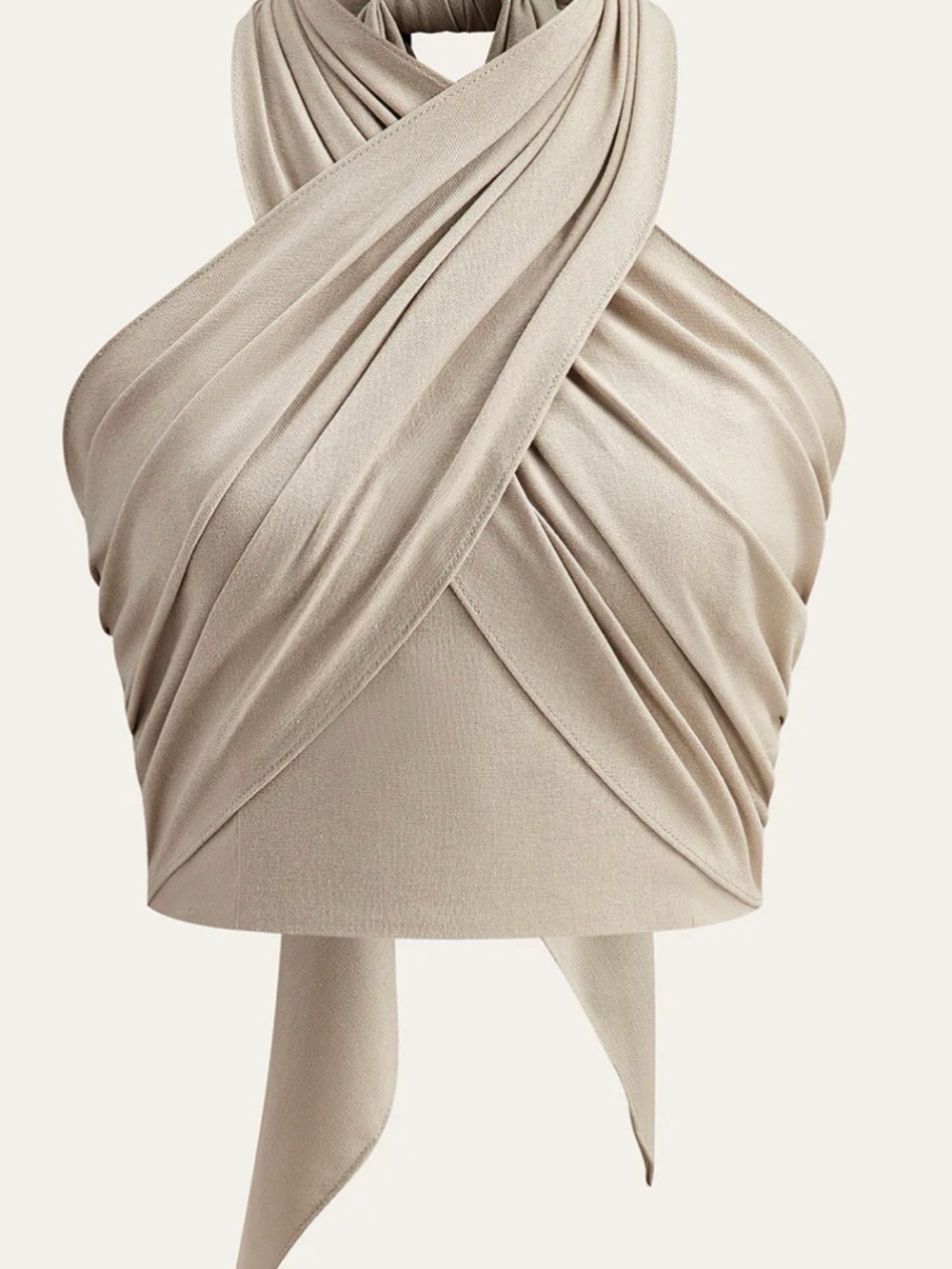 NWT Commense Linen Wrap Top - Picture 2 of 9